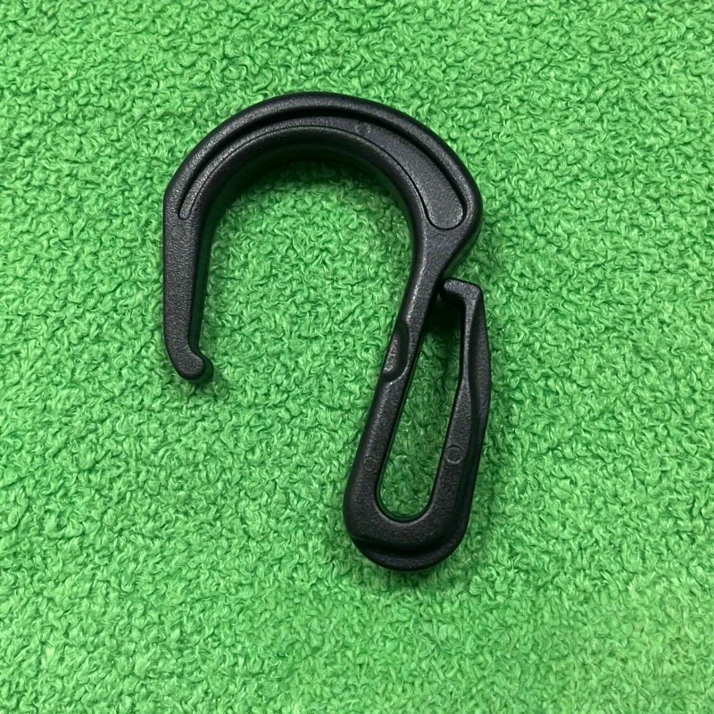Plastic Spring Carabiner Clip D Shape Lightweight Quick Release Snap Hook Backpack Webbing Strap Connector Outdoor Bag Key view 3