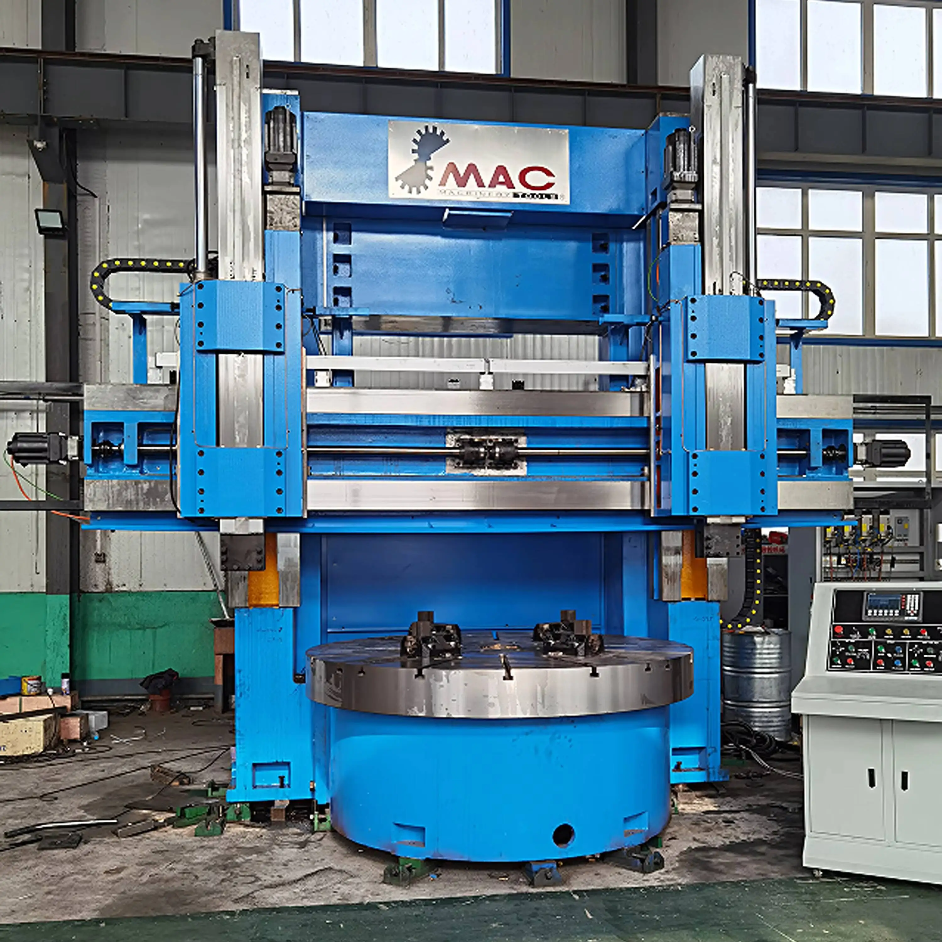 High-Accuracy Mechanical Steel CNC Double Column Vertical Turret Lathe Hine