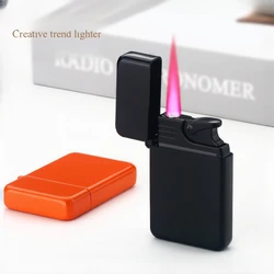 Windproof Waterproof Metal Lighter Electroplated Dragon Embossed Pattern Red Fire Direct Cigar Lighter Men Smoke Accesoires