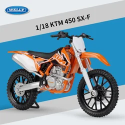 12-オートバイモデルktm 450 sx-f,合金製,1:18,ダイキャストメタル,ストリートレース,シミュレーション,子供向けギフト