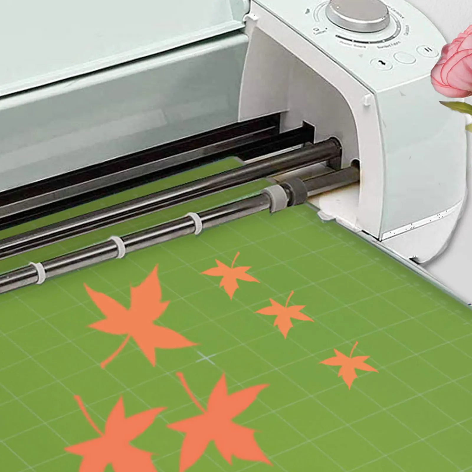 4Pcs StandardGrip Machine Mats, 2Pcs 13×14" and 2Pcs 5.9×8.67", Reusable Cutting Mats for Crafts with Protective Film