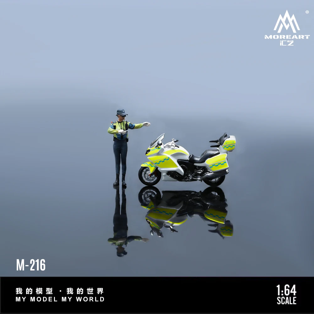 *Pre-Order*MoreArt 1:64 Police Motorcycle Female mounted Police figure Set A, Resin Model For Gift&Display&Collection