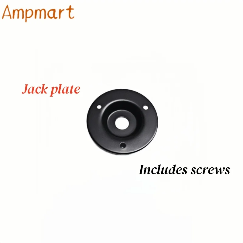Ampmart 1561BK Einbau-Klinkensockel-Grundplatte, 1/4 Zoll (6,35 mm) Audio-Anschluss-Chassis für Gitarren-Röhrenverstärker DIY – Detail 5