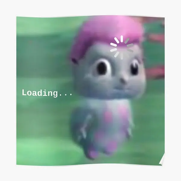 

Bibble Buffering Poster Print Room Decoration Painting Funny Wall Home Decor Modern Mural Art Vintage Picture No Frame