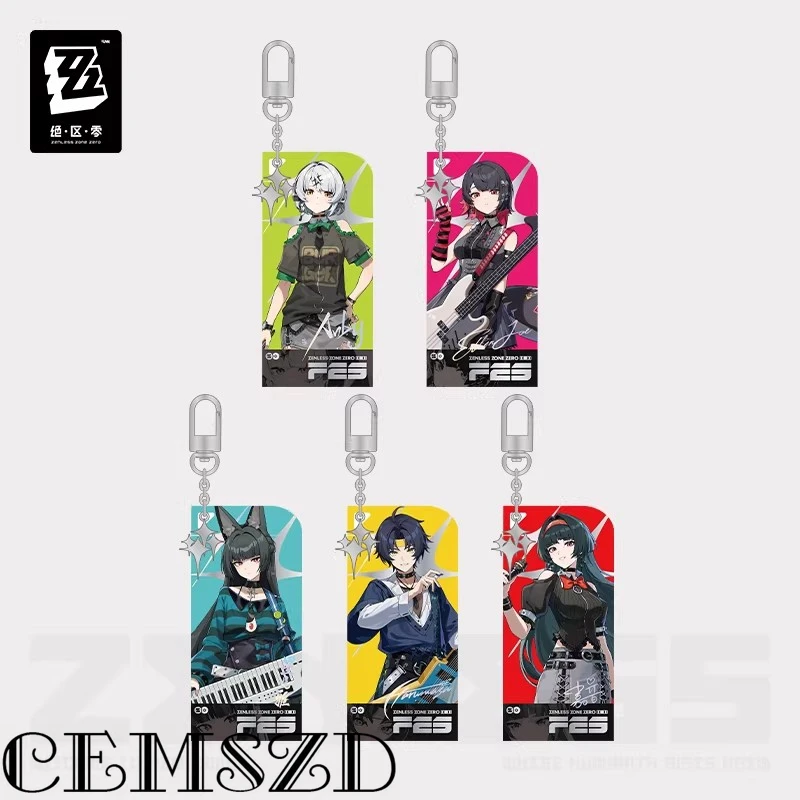 [Genuino] miHoYo juego Zenless Zone Zero Asaba Harumasa colgante acrílico Astra Yao Ellen Joe Anby Demara llavero colgante de cadena