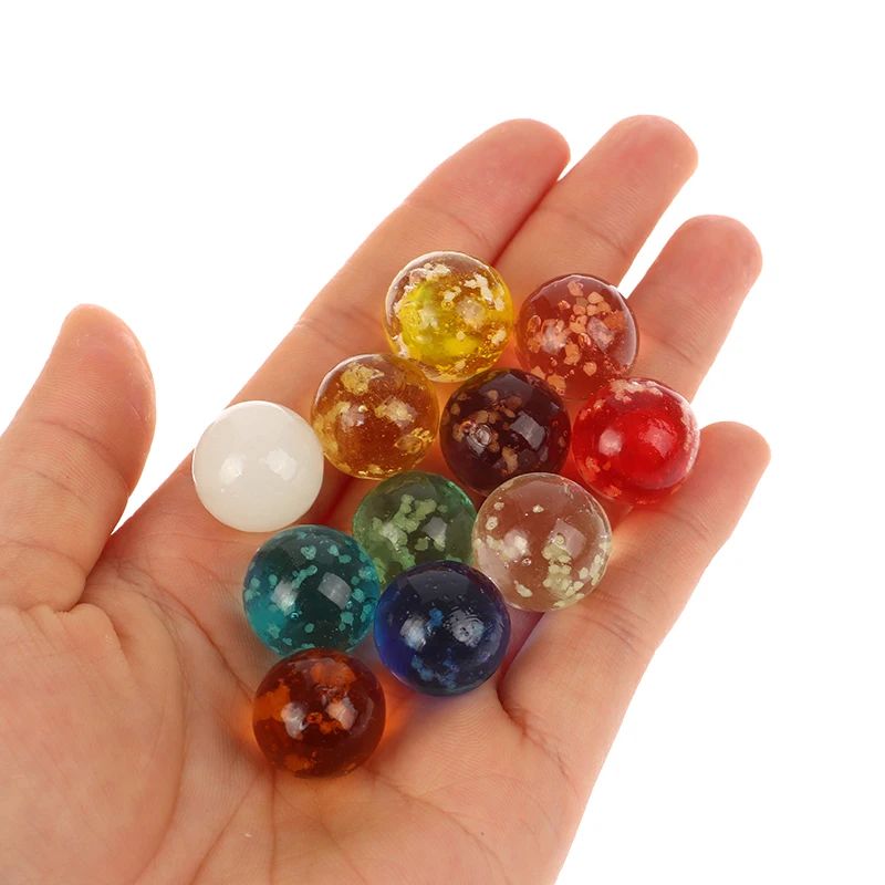 Bolas de vidro luminoso para máquina de Pinball, Cream Console Game Machine, Bovinos Pequenos Mármores, Pat Brinquedos, Máquina Pai-Filho Beads, 16mm, 5Pcs