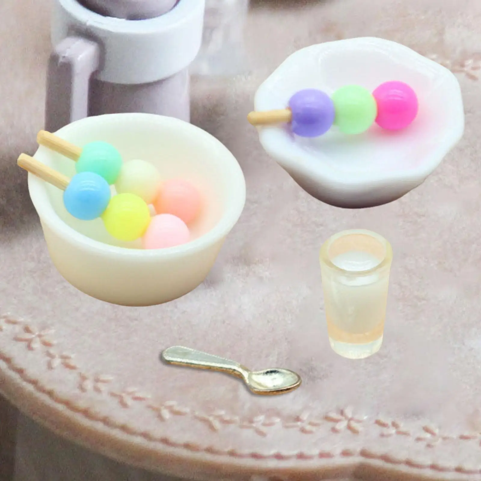 

Миниатюрные шарики-шпажки, имитация кухонной сцены, игровой домик, декоративные детские игрушки