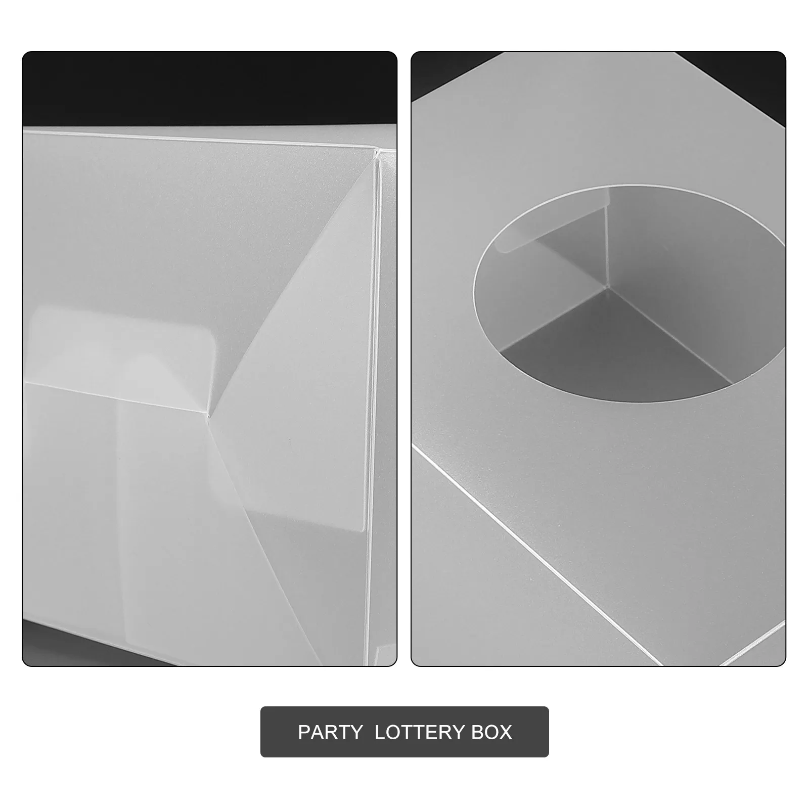 Raffle Ticket Box Large Capacity Sturdy PP Lottery Container for Party Meeting Annual Event Multi-Functional Donation Ballot view 5