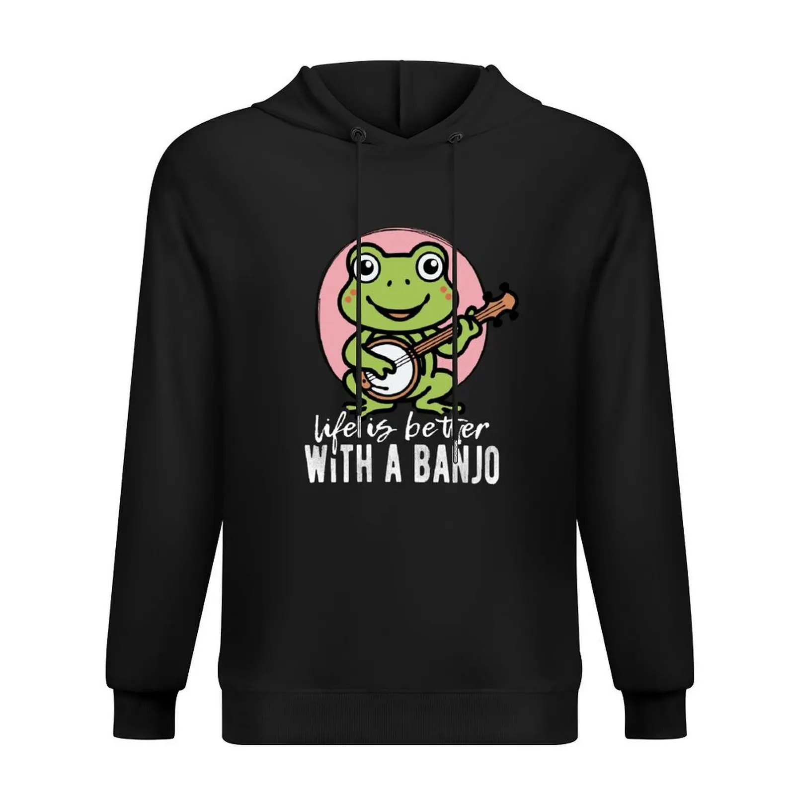 

life is better with a banjo Hoodie mens clothing blouse men clothing men's winter sweater autumn hoodie