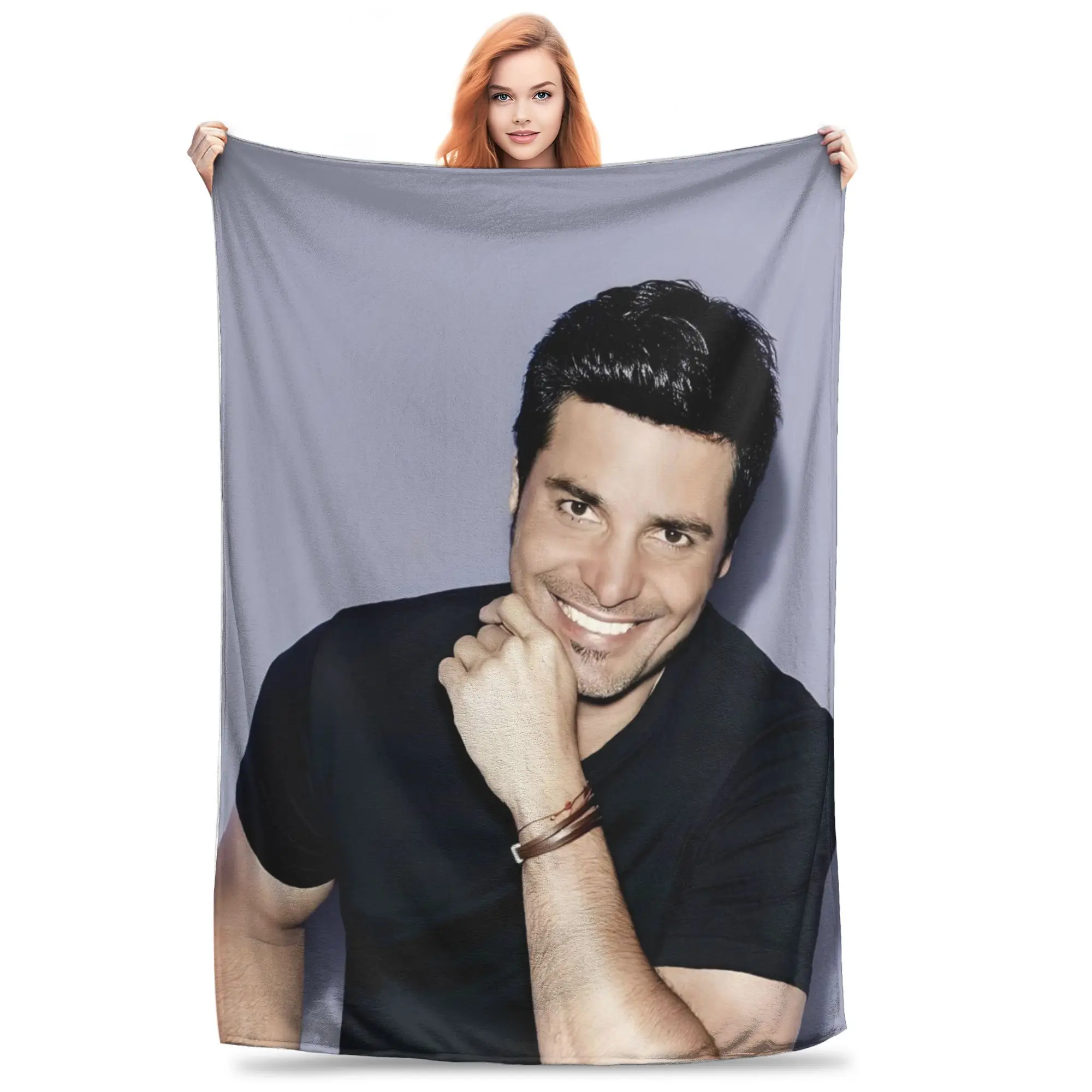 Chayanne Singer Knitted Blankets Fleece  Soft Throw Blanket for Car Sofa Couch Bedspread