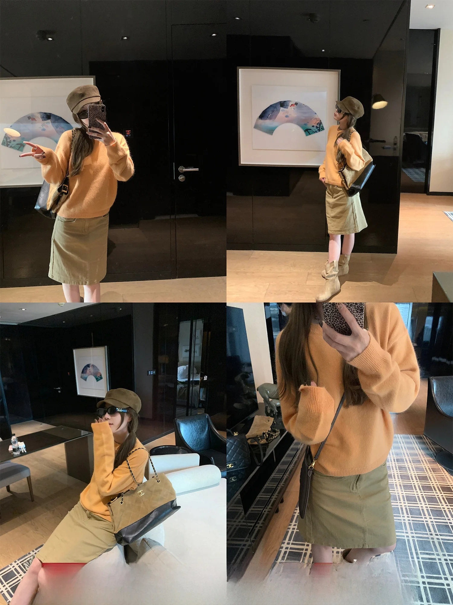 

Мягкий вязаный свитер для женщин с круглым вырезом, облегающий, оранжевого цвета, в стиле конфетных оттенков, для ранней весны, модный, повседневный, удобный трикотаж