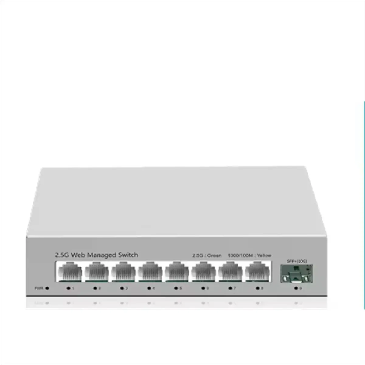 A003 2.5GbE Smart Managed Switch 8 Port 2500M Network 10G + Slot Web Managed Link Aggregation Homelab Setup Switch EU PLUG