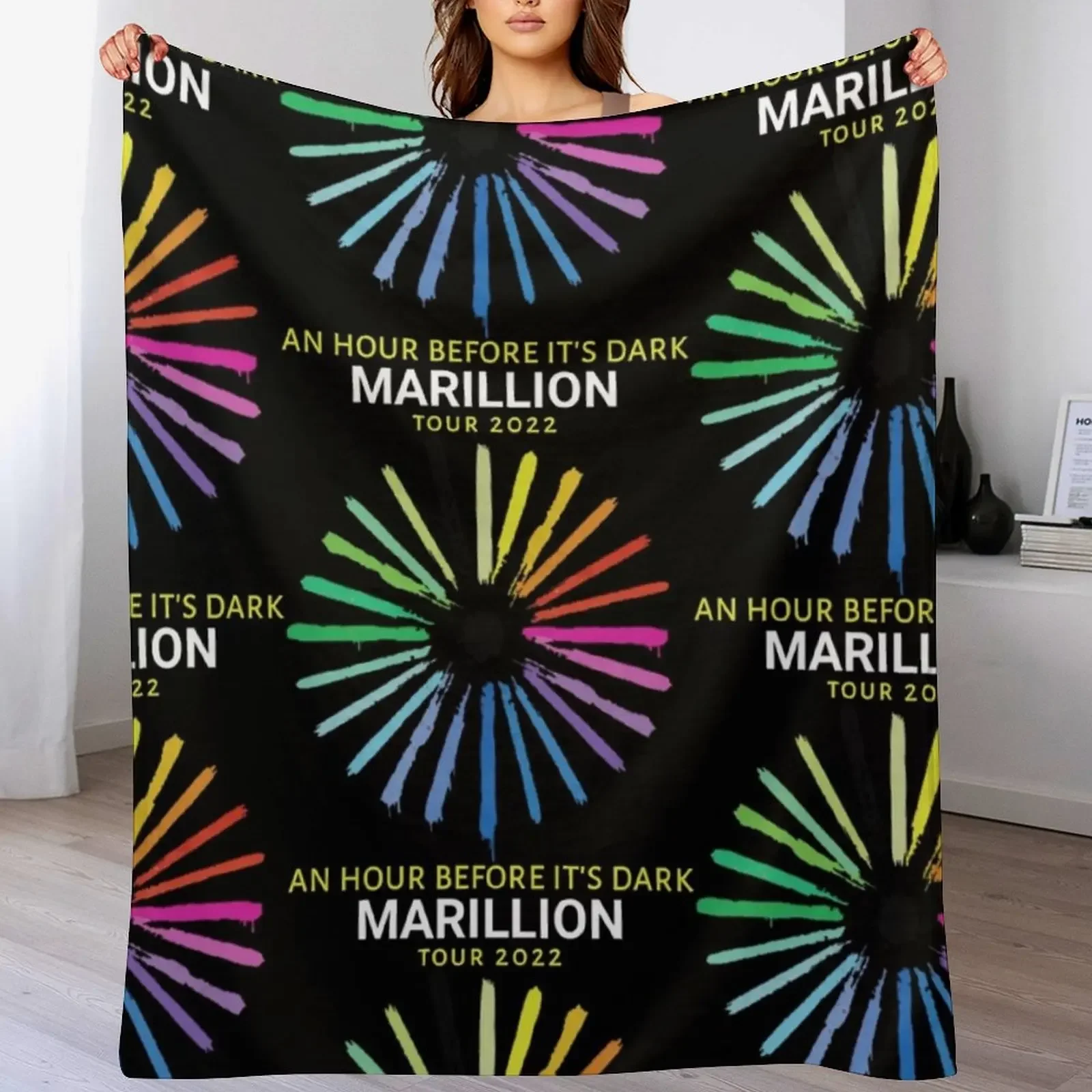 MARILLION TOUR 2022 Throw Blanket Travel Summer Blankets