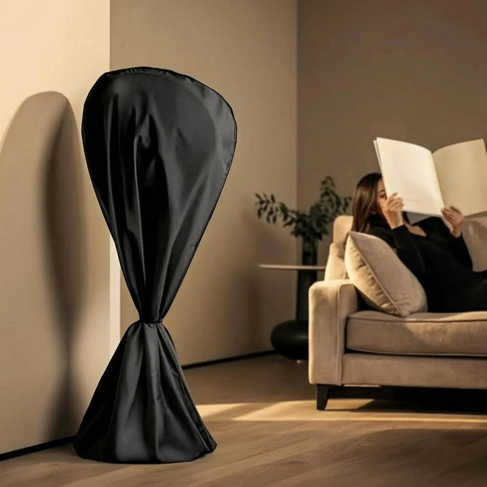 Protective Cover for Floor Fan Waterproof Dustproof Standing Fan Cover for Home