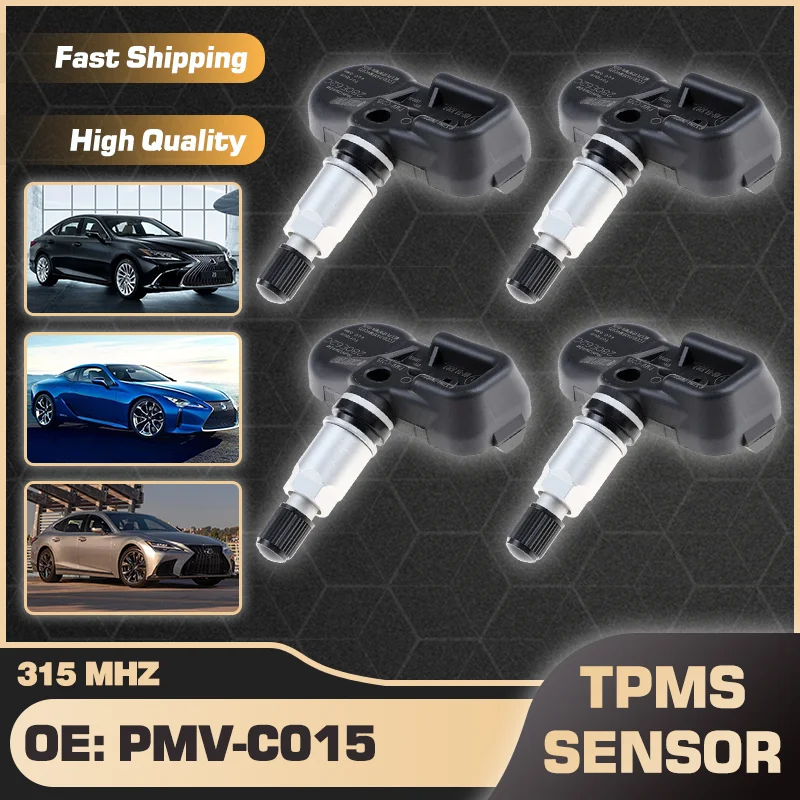 

Car TPMS Tire Pressure Monitor Sensor System PMV-C015 315MHz For Lexus ES Lexus LC LS LX RX UX 2015-2025 42607-0E020 42607-33050