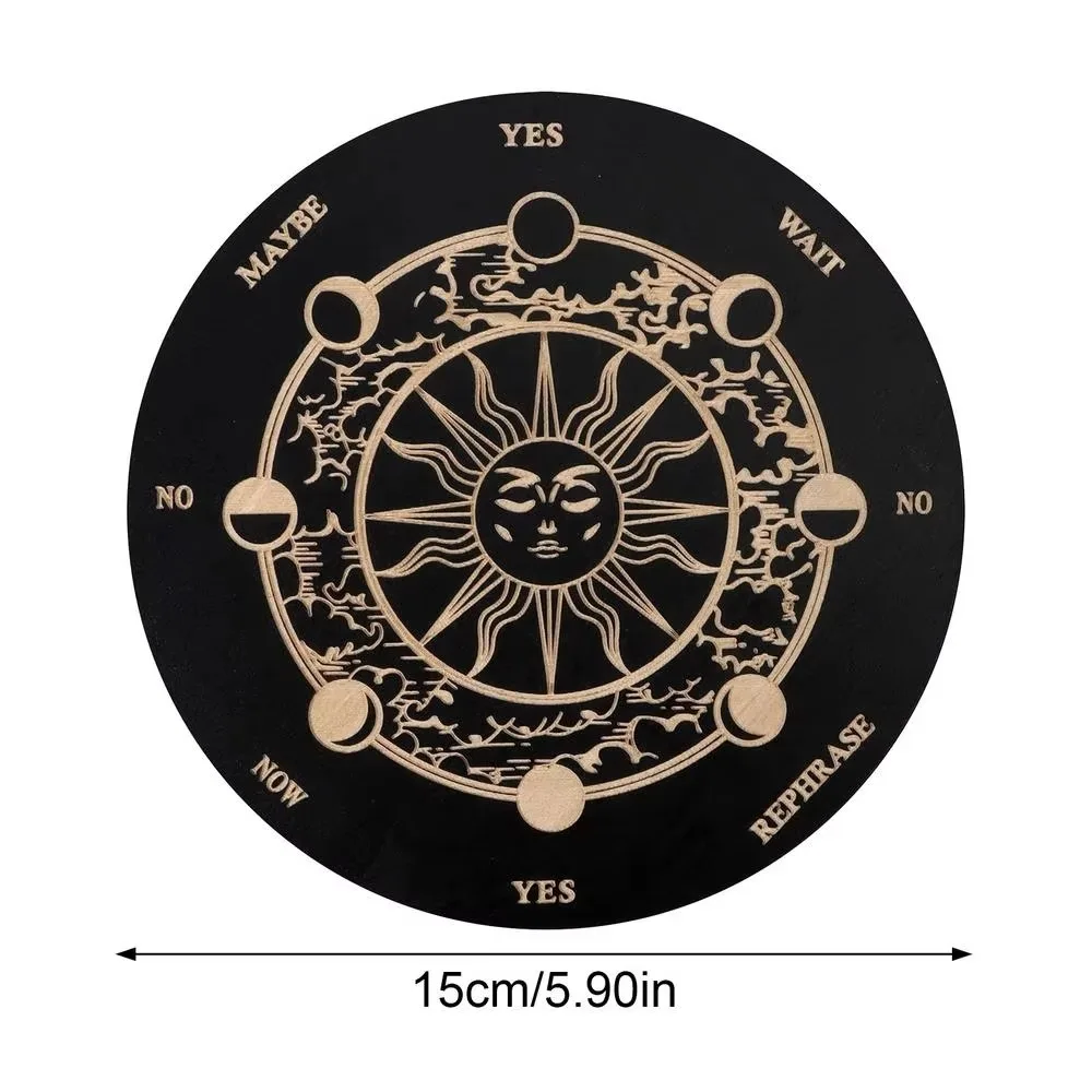 Magics Meditation Star Pendulum Board Decision Plate Witchs Altar Supplies Dowsing Divination Board Metaphysical Message Board