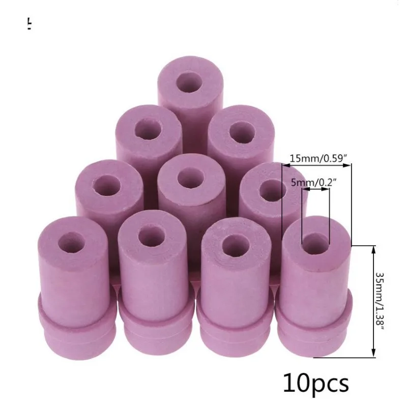 10Pcs Ceramic Sandblaster Nozzle Tips 4.5-7mm Air Siphon Blasting Nozzle Replacement for Sandblasting Gun