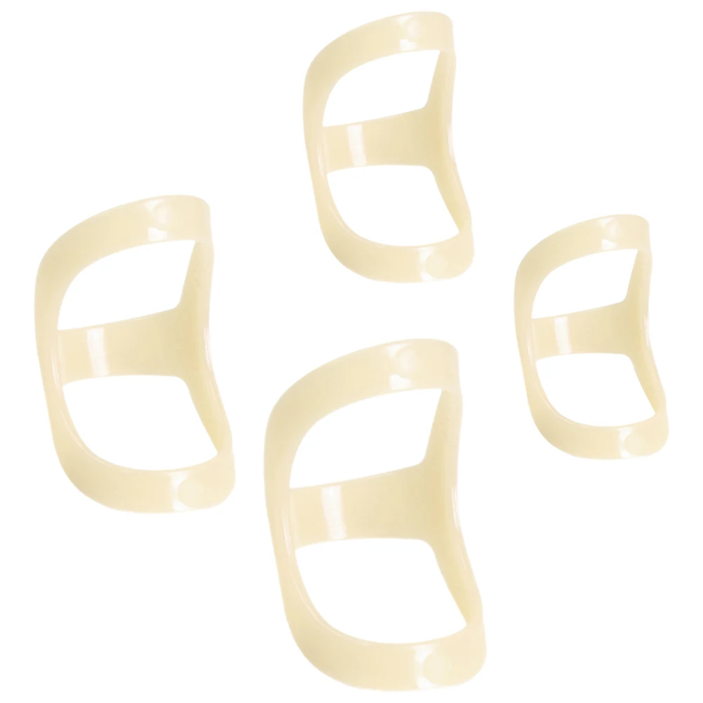 

4pcs Finger Fixation Splint Plastic Rings Thumb Retainer 3 4 5 6 sizes Reusable Brace Joint Protectors Trigger Corrector