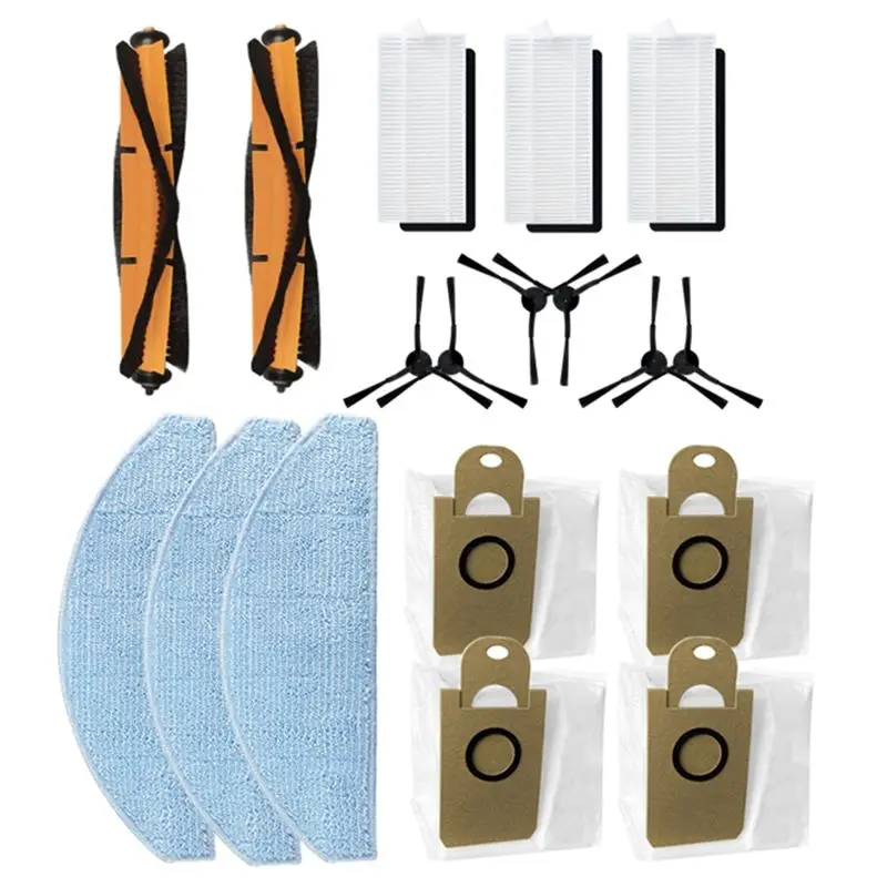 

AS94-Spare Part For Lydsto G2 Main Side Brush Hepa Filer Mop Cloths Rag Dust Bag Replacement Robot Vacuums Accessory