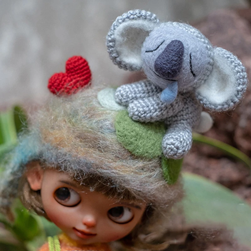 YESTARY Blythe Clothes BJD Doll Accessories DIY Handmade Jumper Cute Koala Hat For Qbaby Sports Shoes 3.5cm Doll Clothes Toys