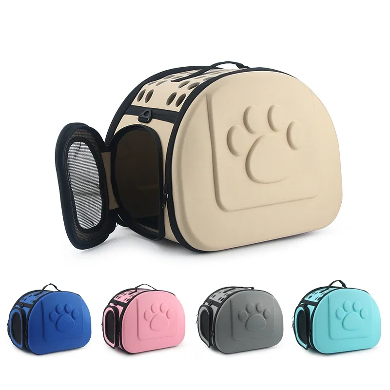 Pure Color Pet Carrier Bag Portable Outdoor Cat Foldable Dog Travel Pet Bag Puppy Carrying Shoulder Dog Bags Dog car bed For dog