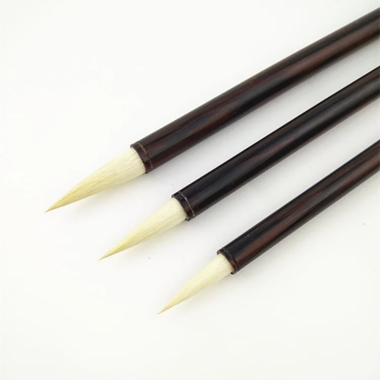 Traditional Chinese Calligraphy Brush Pure Wool Sheep Hair Xiao Kai Cao Shu Zhuan Shu Brush Mo Bi Tinta China Caligrafia