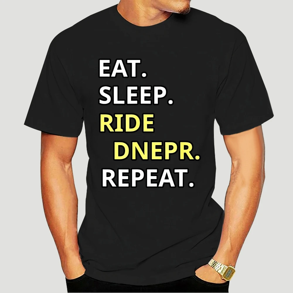 Eat. Sleep. Ride Dnepr. Repeat. t-shirt Russian motorbike 4946X