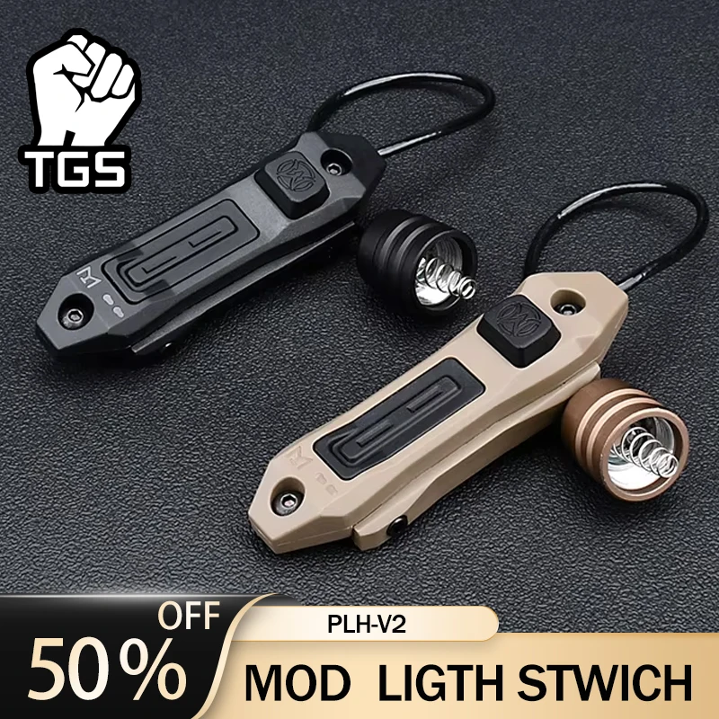

WADSN M300 M600 Flashlight Remote Control Dual Function Pressure Switch PLHv2 Scout Light Accessories Fit MLOK KEYMOD 20mm Rail