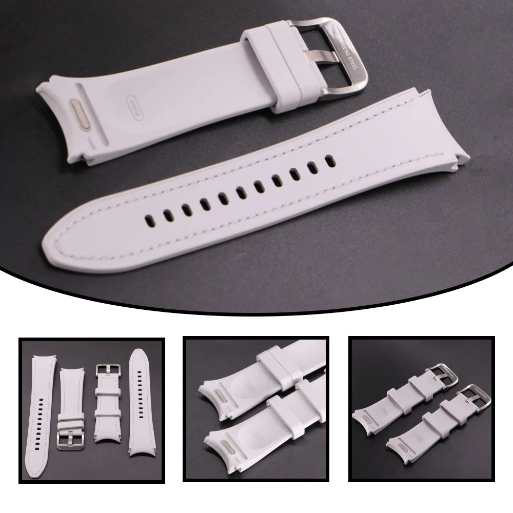 Genuine Watch6 Classic Strap For Samsung Galaxy6 Original Eco Leather  47mm 43mm Quick Release Strap