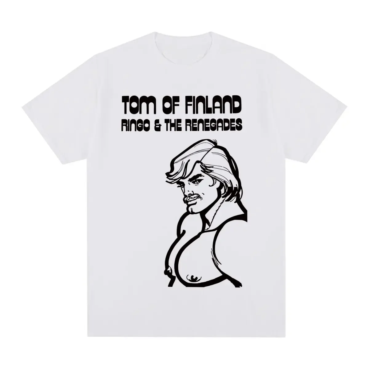 Men T shirt New Tee Tshirt mens Tops Tom of Finland Vintage T-shirt Boyfriend LGBT GAY Pride Rainbow Cotton harajuku funny tops