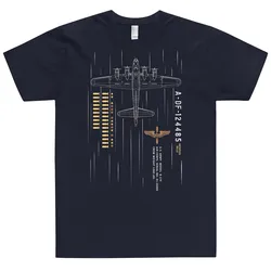 B-17 Flying Fortress Bomber Memphis Belle aviation T-Shirt 100% Cotton O-Neck Summer Short Sleeve Casual Mens T-shirt Size S-3XL