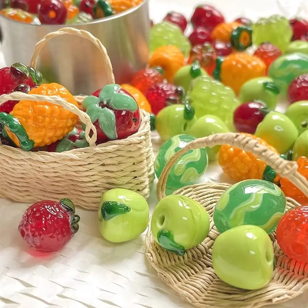 New Beads Shape Glass Beads Glass Material Handmade DIY Jewelry Creative Interest Design Fashionable Accessories