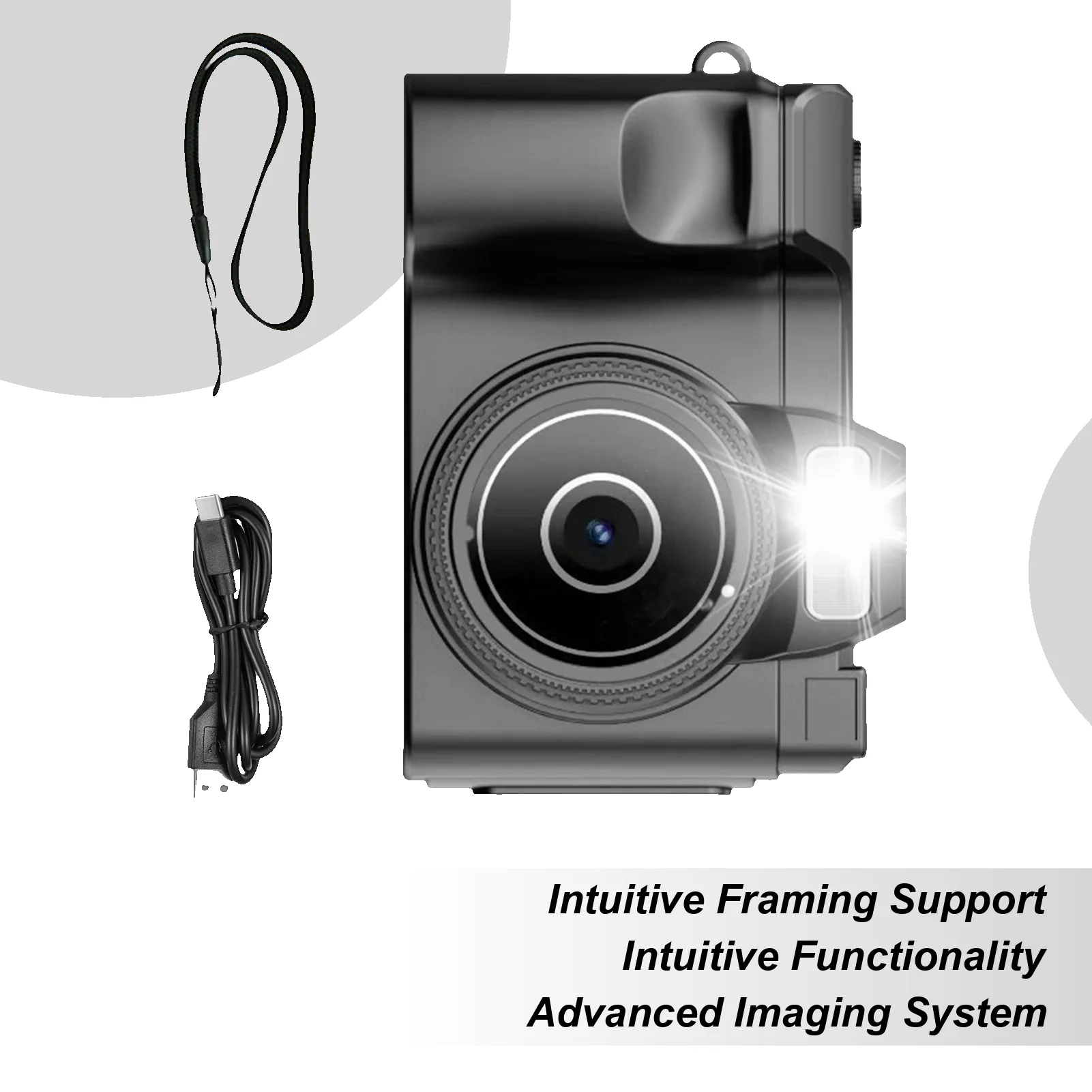 

Tiny Digital Camera Tiny Portable Vlog Camera With 32GB Card 1080P Resolution Video Recorder With Filters And Led Flash For