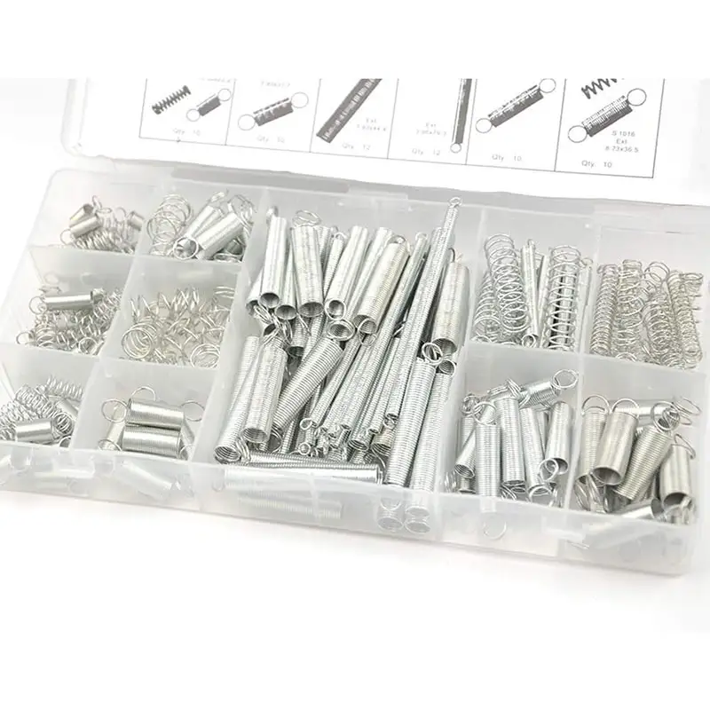 200 Piece Extension and Compression Spring Set Zinc Plated Steel Metal Small Springs Tool Assortment Kit for Home Repairs & DIY - Image 4