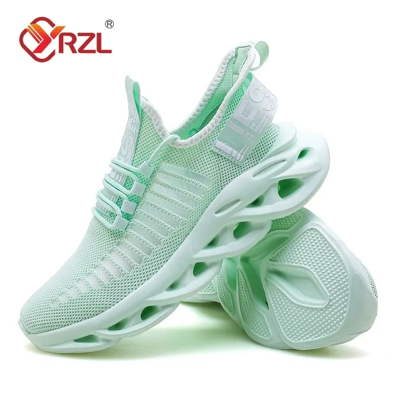 YRZL, zapatos para hombre, zapatillas cómodas, zapatillas transpirables para mujer, par de zapatos para correr, Tenis de malla, zapatos deportivos, talla 36-46, zapatillas para caminar para hombre