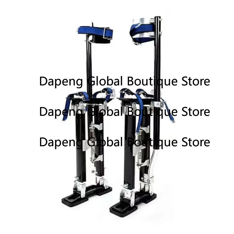 Adjustable Aluminum Height Support Stand Painting Wall Cleaning Maintenance Height Raising Tool With Black Fittings