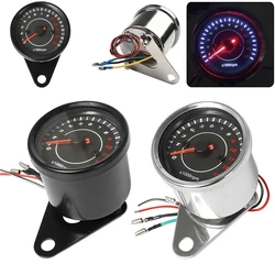 Motorcycle Tachometer Meter LED Durable 12V Backlight 13K RPM Shift Waterproof Stainless Steel Housing+Glass Top Refit Accessory
