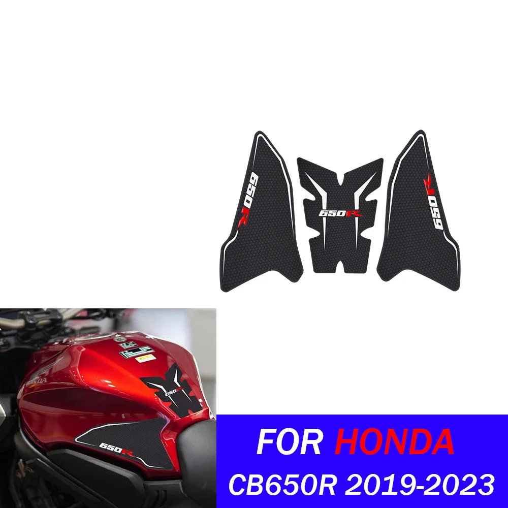 

For CB650R Tank Pad Stickers Gas Protector Kit For Honda CB650R 2019-2023 Motorcycle Knee Protection Sticker ﻿Accessory