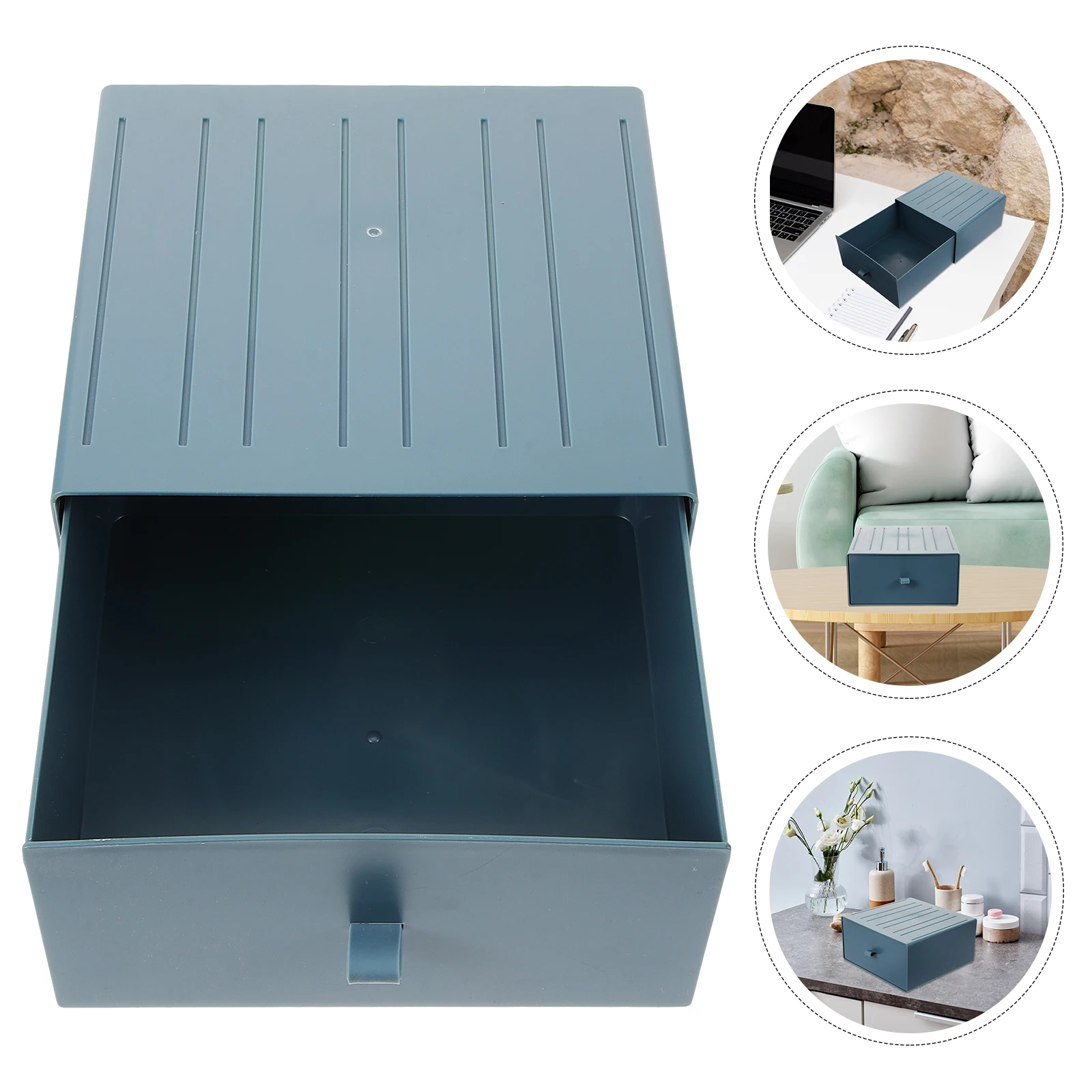 

Plastic Drawer Organizer Box Desktop Cosmetics Case Sundry Holder Smooth Design Office Home Stationery Makeup Drawer Type