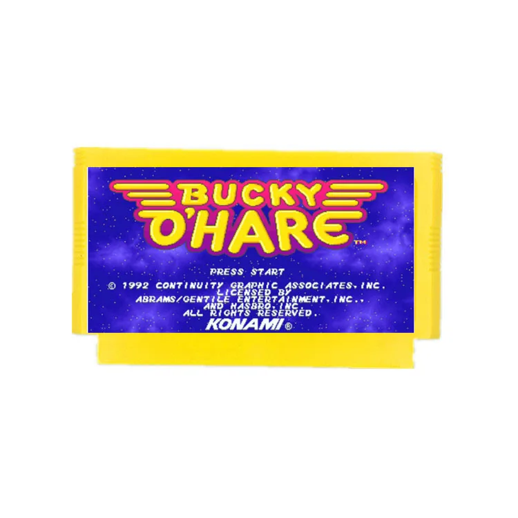 Bucky O'Hare Cartucho Jogo para Console FC, 60Pins Video Game