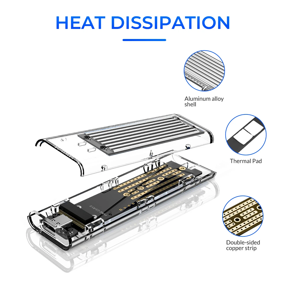 Корпус ORICO M.2, 5 Гбит/с, 10 Гбит/с