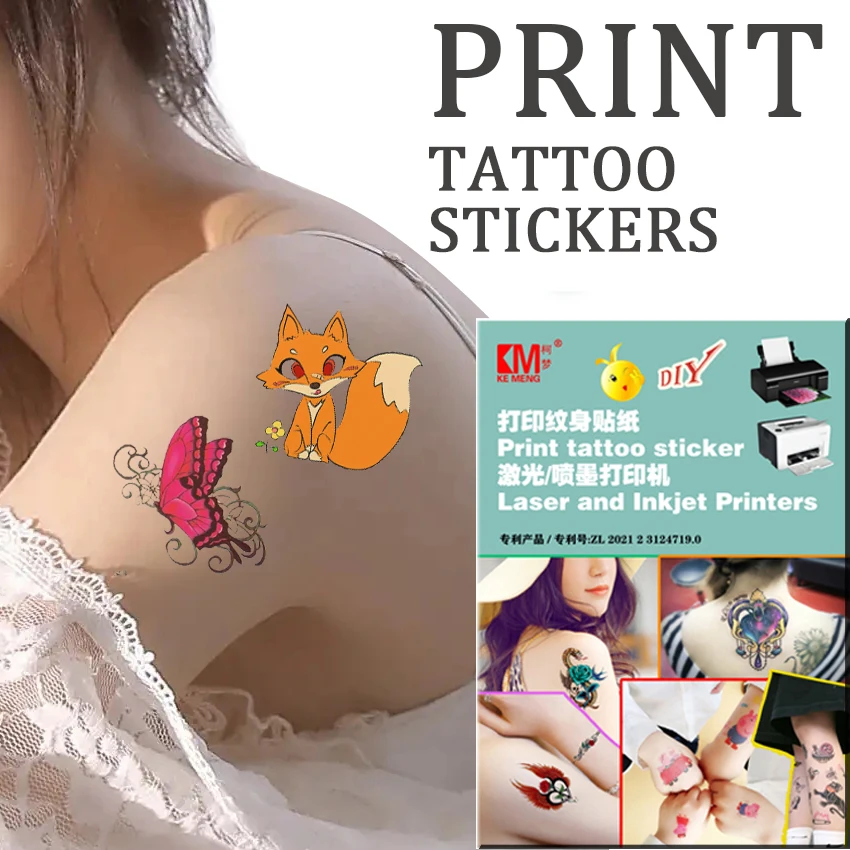 

Paper Tattoos Transfer Printable Sticker Tattoo Transfer Paper Sexy Cool Tattoo Printing Paper Temporary Tattoos for Body Skin