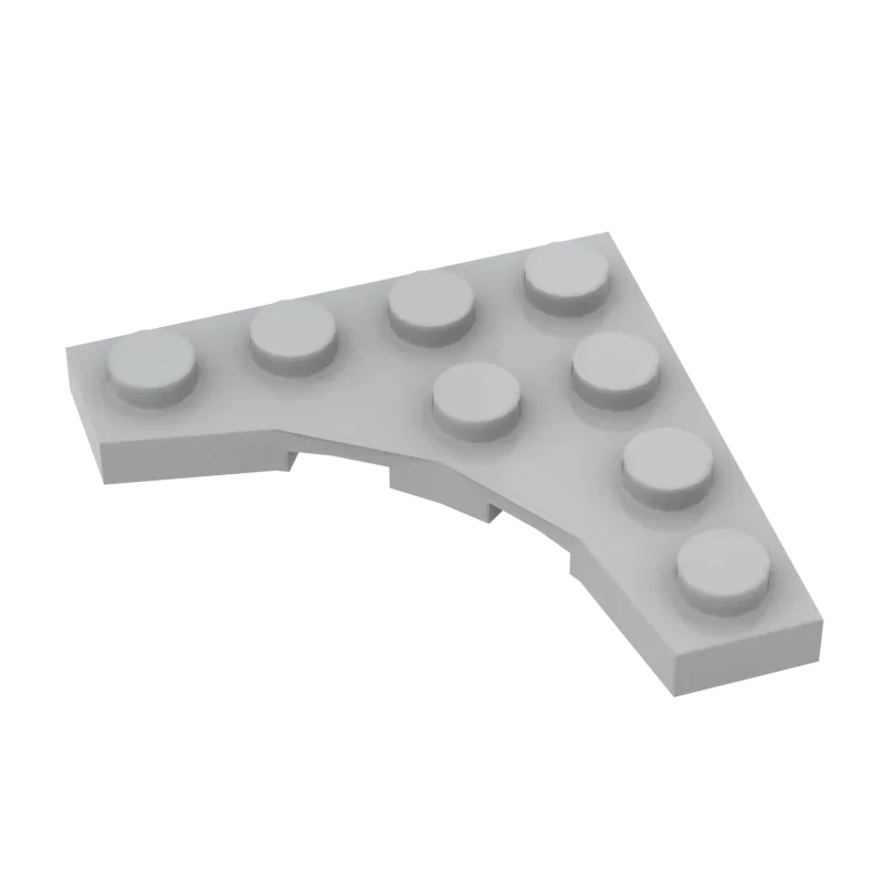 Moc 10 pçs parte tijolos 35044 4x4 placa blocos de construção kit com 3x3 tijolos recorte curvo montar brinquedo diy crianças presentes aniversário