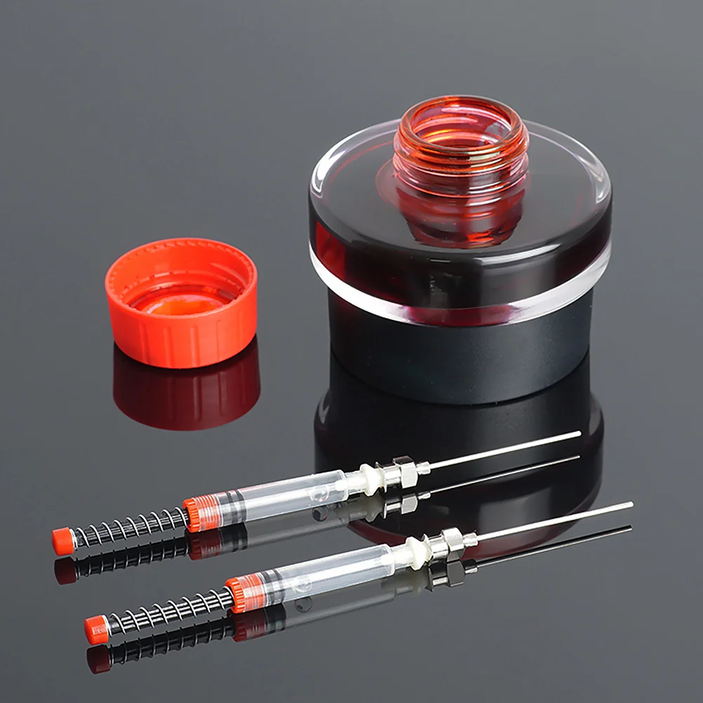 6 個万年筆インク吸収剤プレミアムリフィルツール簡単クリーンコンパクトフィルアシスタント学生文具用品