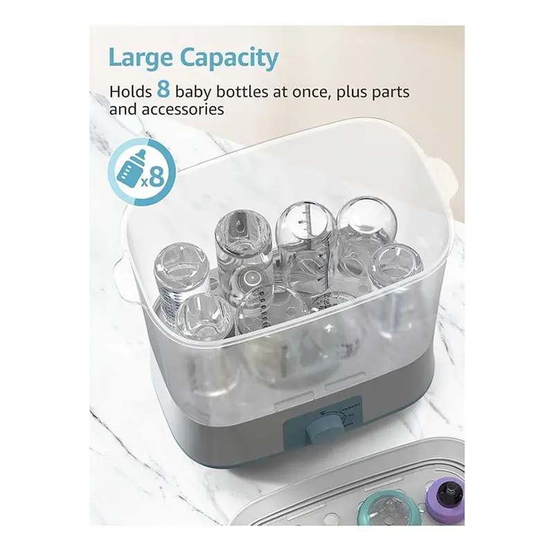 B58B-For Baby Bottles & Pacifiers Electric Steam Baby Bottle Sterilizer Bottle Sanitizers EU EU Plug