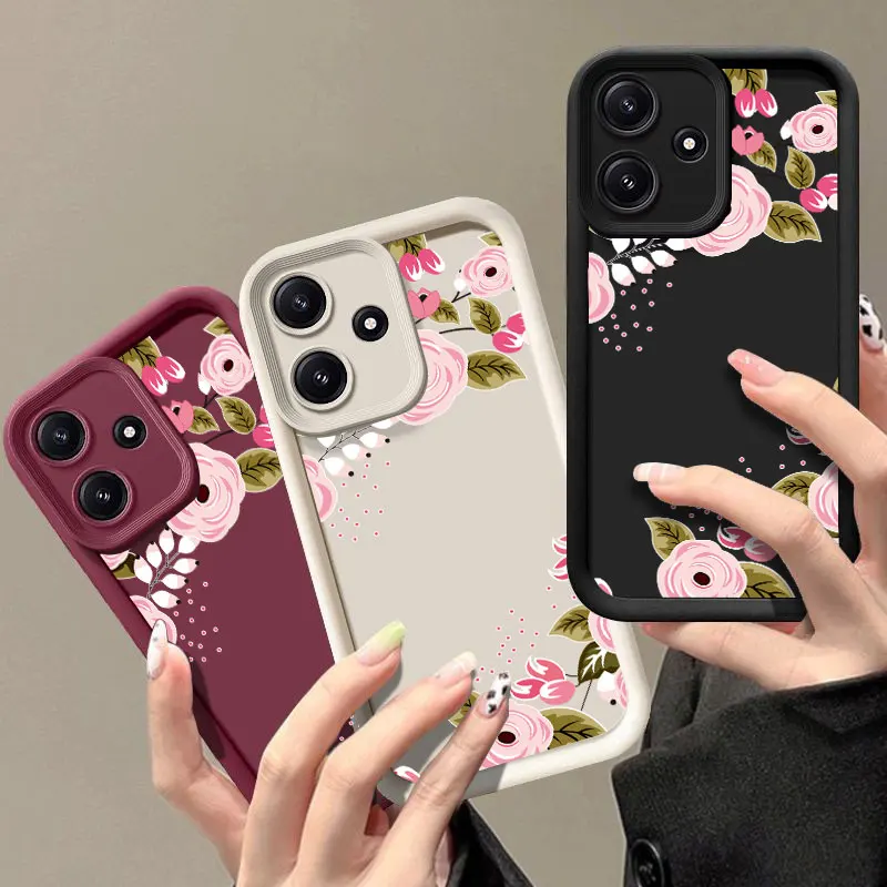 Pretty Flower Fashine Phone Case For Xiaomi 11 LITE NE 12T 14 5G POCO C61 F3 GT F4 F5 X3 X4 X5 M3 M6 Shockproof Soft Cover Coque