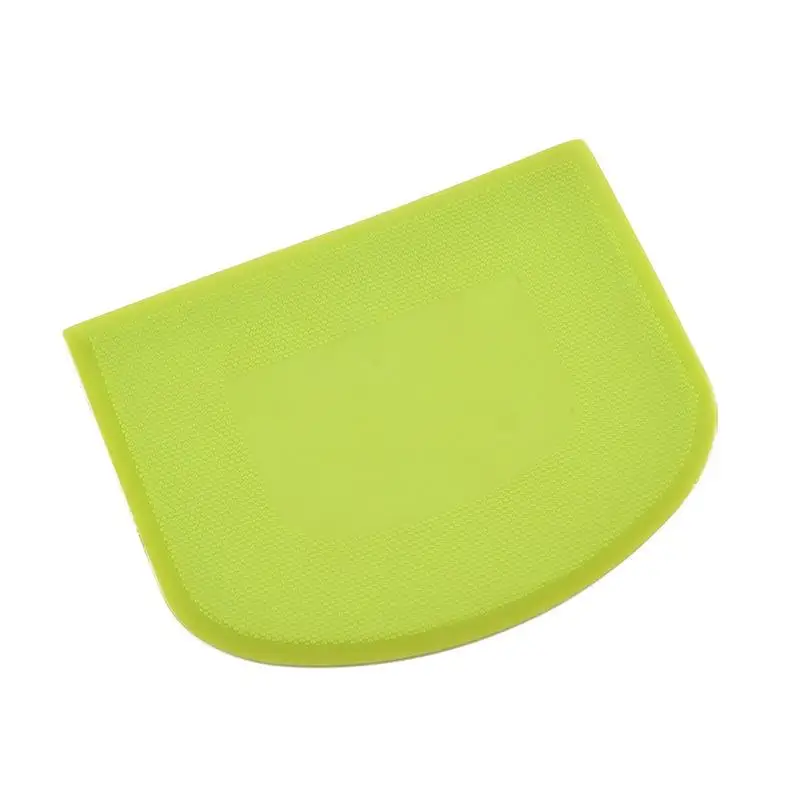 Kitchen flour Shortcake scraper  PE plastic Pastry Cutters  Half round dough butter scraper