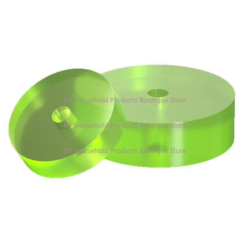 ID 12mm PU Shock Absorber Block OD 50-220mm Polyurethane Hollow Rod Plastic Pipe Bar Height 30mm 40mm Machine CNC Buffer Parts