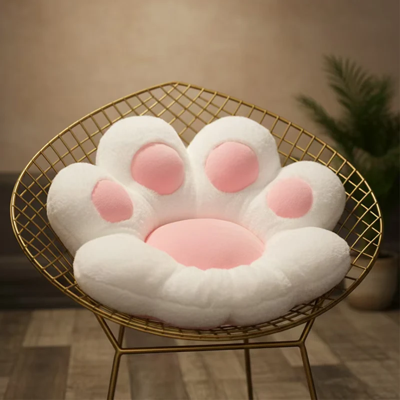 

62*50cm Kawaii Cat Paw Plush Toys Cute Soft Stuffed Floor Cushion Chair Sofa Butt Pad for Home Room Decoration Office Nap Dolls