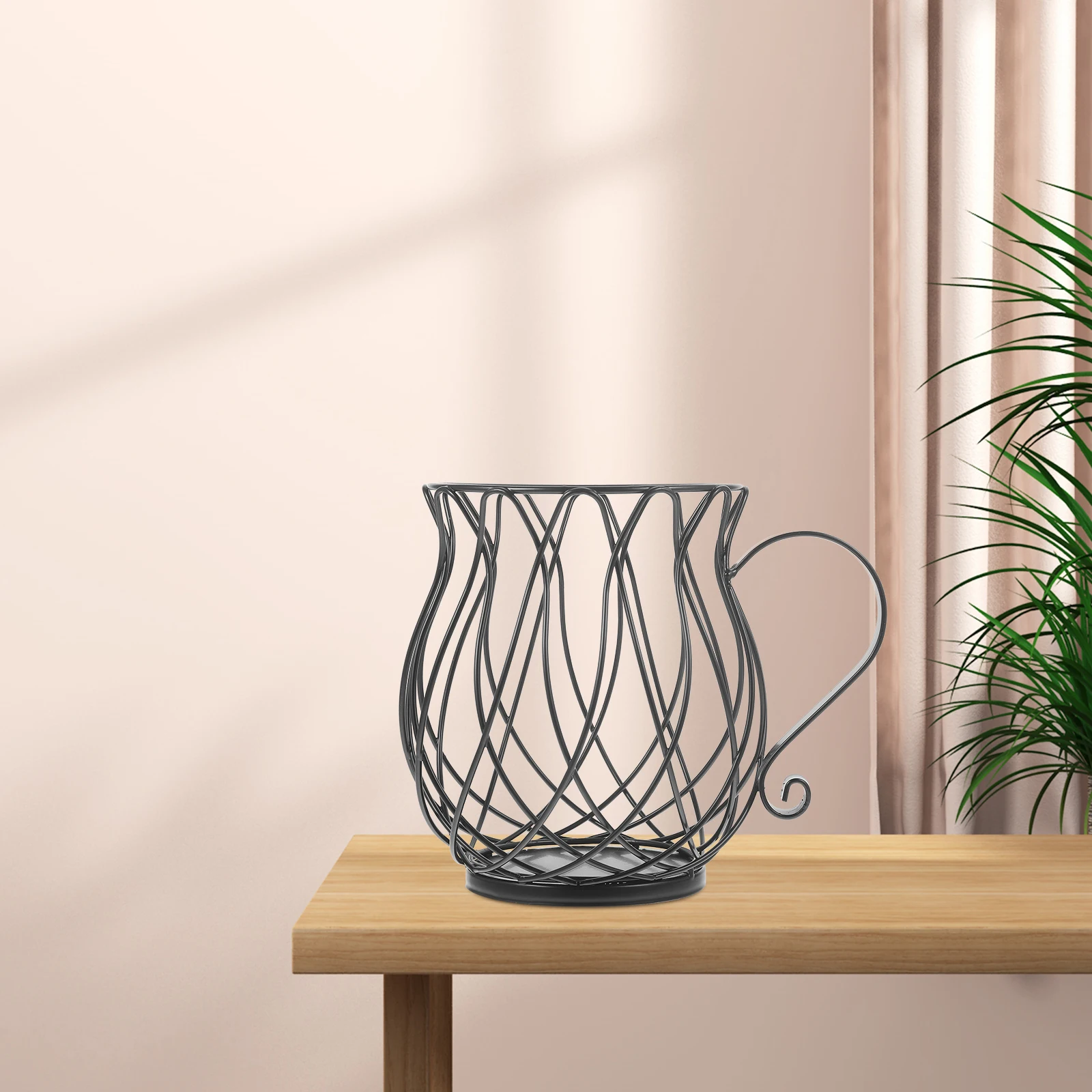 

Coffee Capsule Storage Stand Snack Organizer Iron Basket Home Kitchen Office Hotel Practical Tea Bags